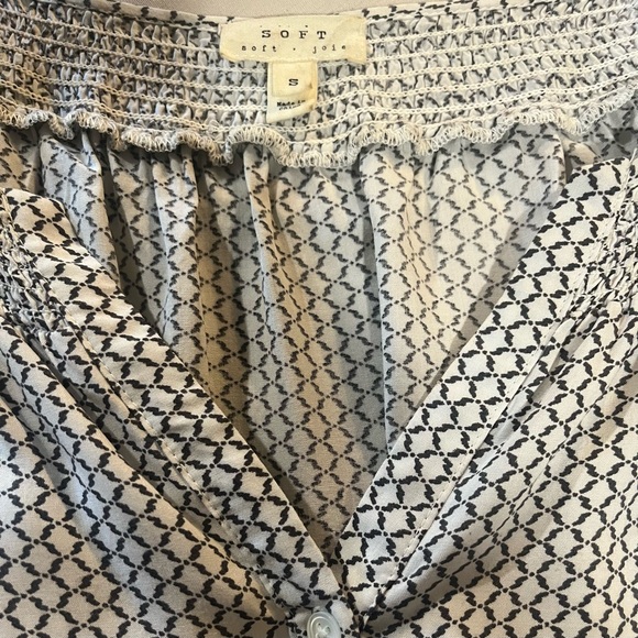 S O F T soft joie • Blouse Vintage Blouse White with Black Detail • S - Picture 3 of 6